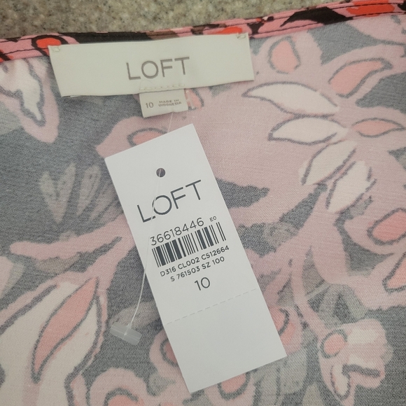 Loft Floral Slip Dress - Picture 6 of 8